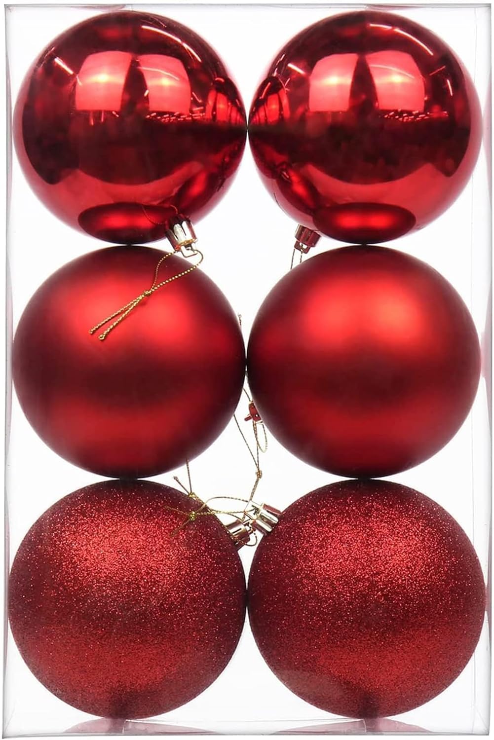 Happy Hugs Red Christmas Balls