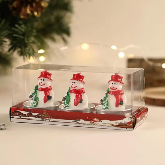 Happy Hugs Christmas Candle set of 3
