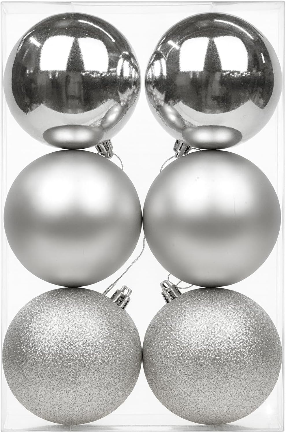 Happy Hugs Christmas Silver Balls