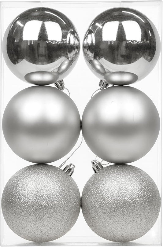 Happy Hugs Christmas Silver Balls