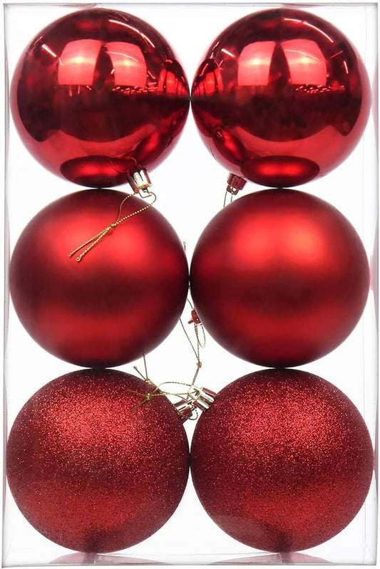 Happy Hugs Red Christmas Balls